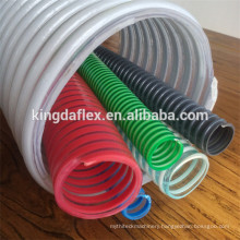 Food grade flexible steel wire spiral reinforced transparent pvc hose/pvc helix hose